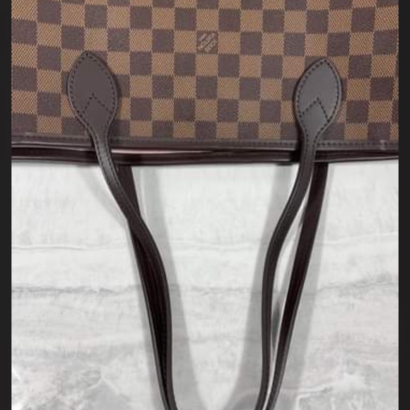 Pristine condition microchipped Louis Vuitton Neverfull MM Damier Ebene Rose - Picture 8 of 14